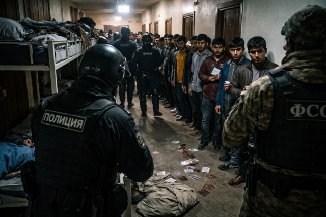 Прятались и выбрасывали документы: в Петербурге пронёсся рейд на мигрантов