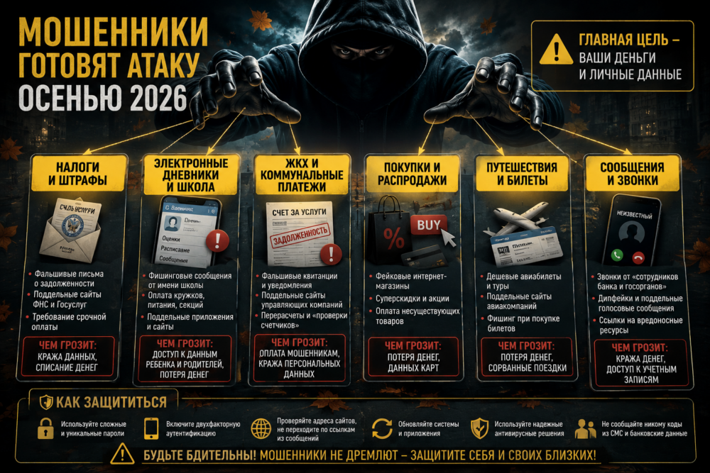мошеннические схемы осенью 2026 года