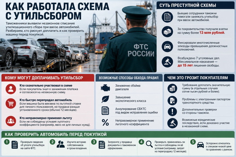 Незаконные схемы с утилизационным сбором при ввозе автомобилей: риски для покупателей и способы проверки машины